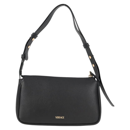 Versace Black Leather Medusa