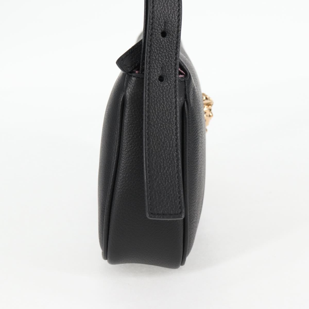 Versace Black Leather Medusa