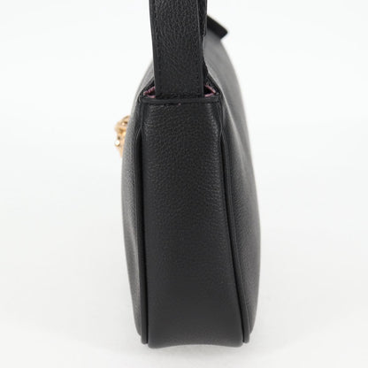 Versace Black Leather Medusa