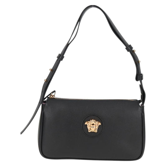 Versace Black Leather Medusa