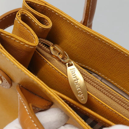 Burberry Yellow Leather Nova Check