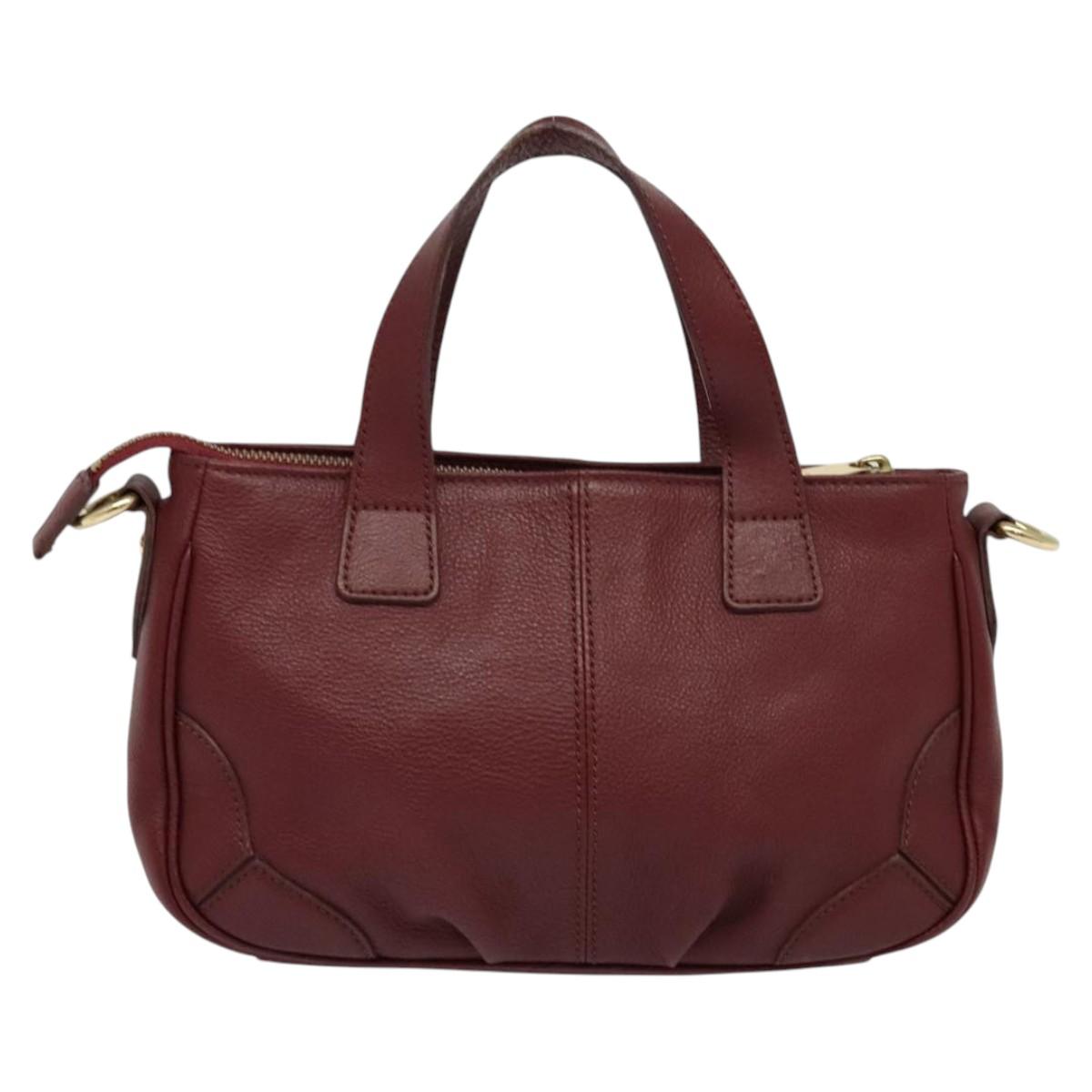 Burberry Red Leather Blue Label