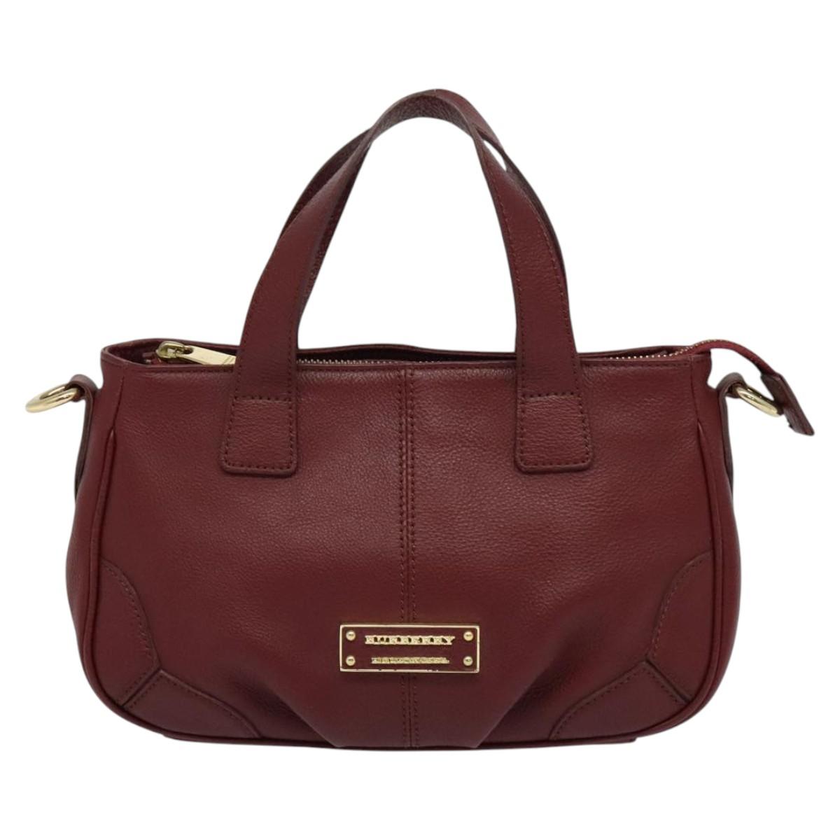 Burberry Red Leather Blue Label