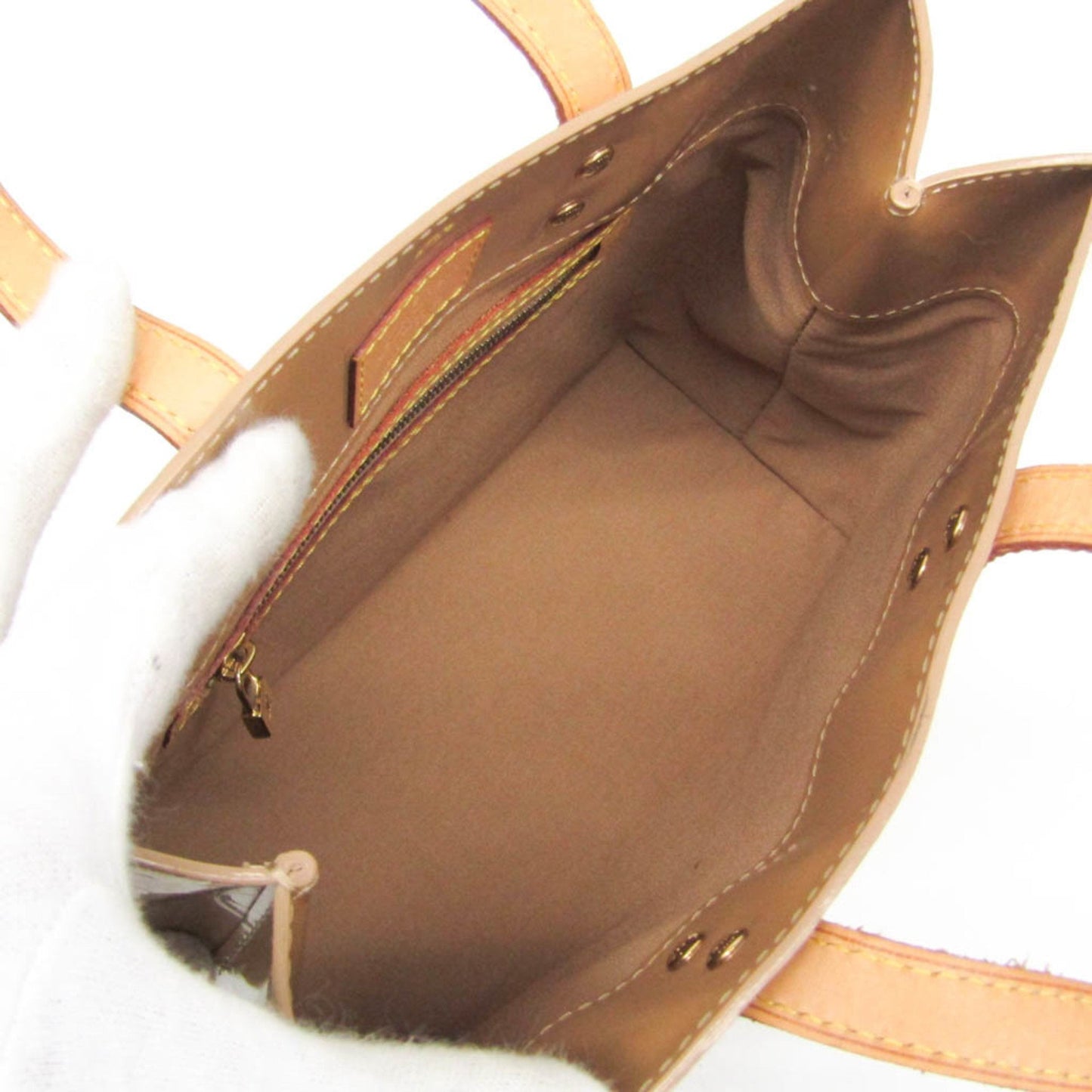 Louis Vuitton Brown Patent Leather Reade