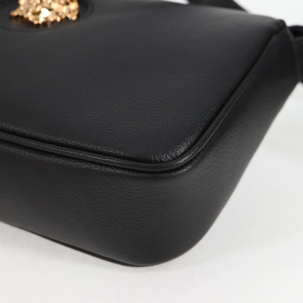 Versace Black Leather Medusa
