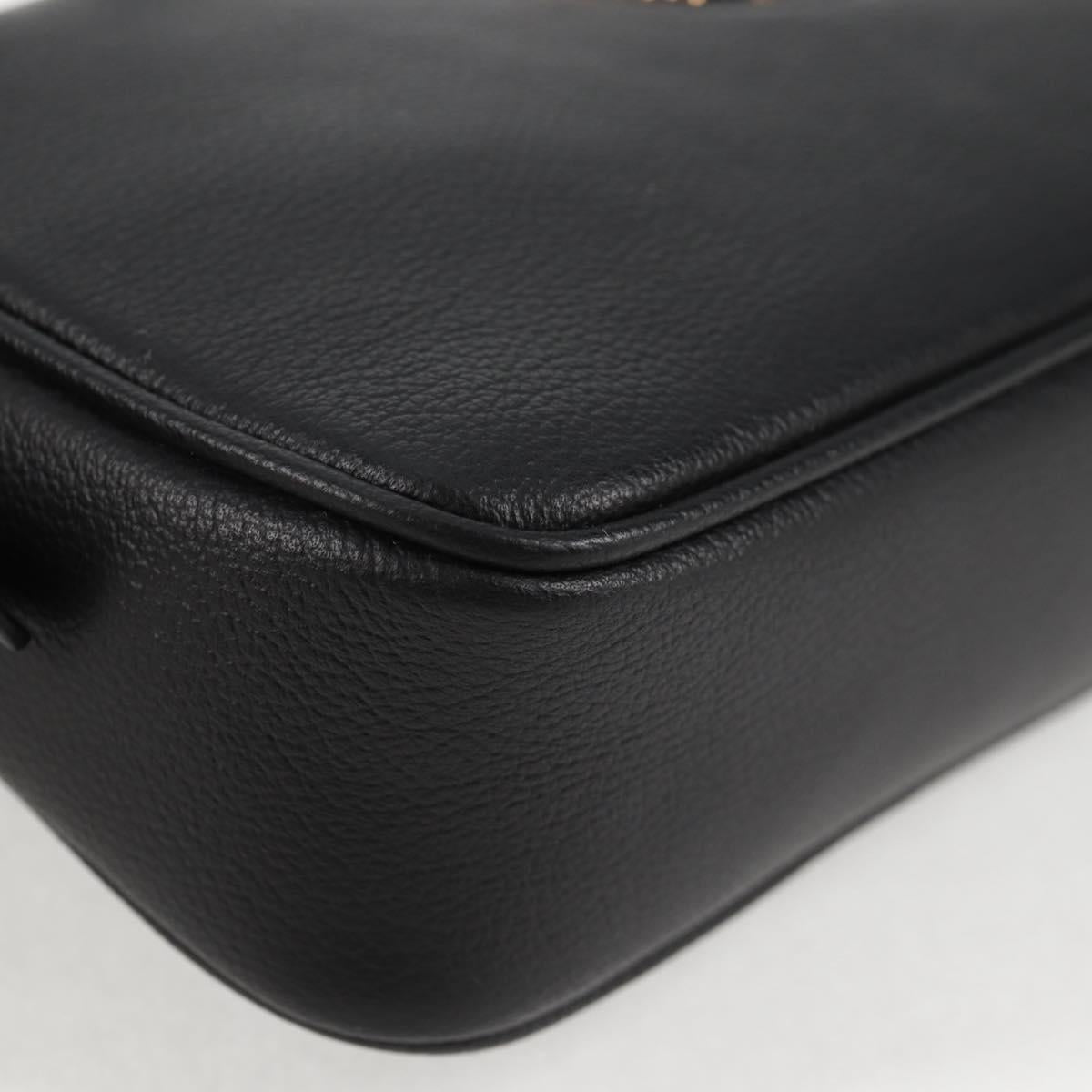 Versace Black Leather Medusa