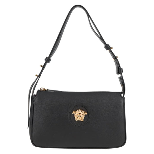 Versace Black Leather Medusa