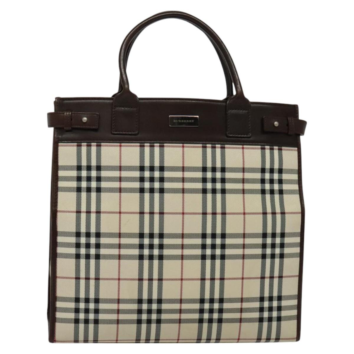 Burberry Brown Canvas Nova Check
