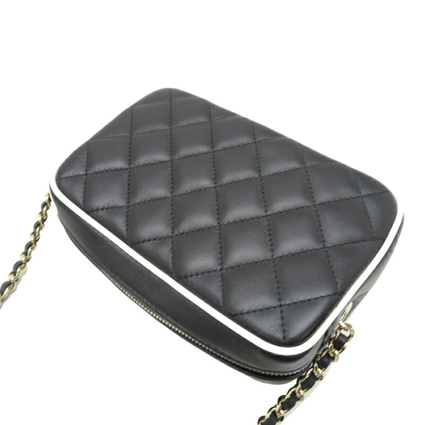 Chanel Black Leather Camera