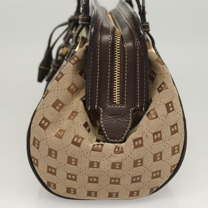 Bally Brown Canvas Handbag