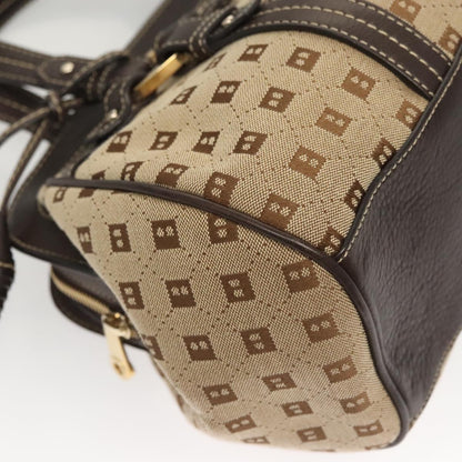 Bally Brown Canvas Handbag