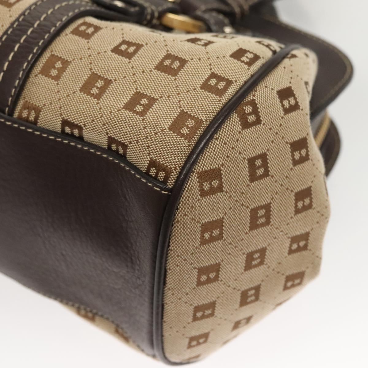 Bally Brown Canvas Handbag