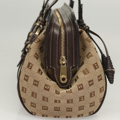 Bally Brown Canvas Handbag