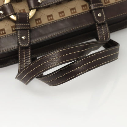 Bally Brown Canvas Handbag