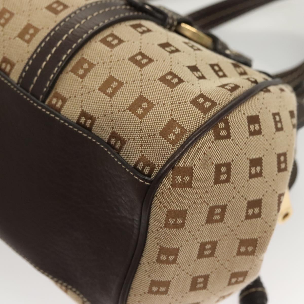Bally Brown Canvas Handbag