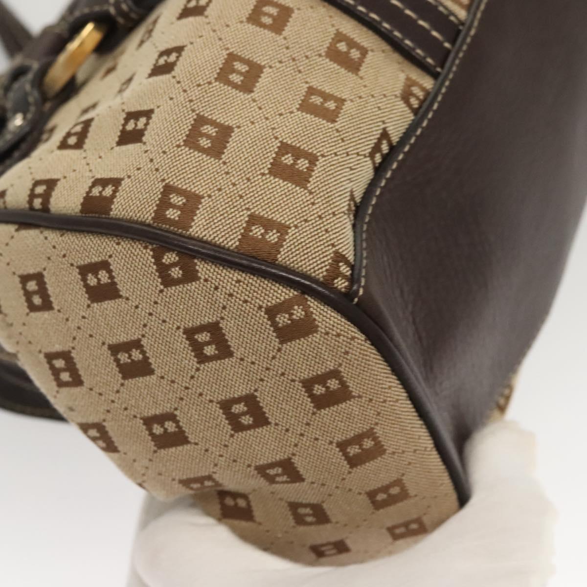 Bally Brown Canvas Handbag