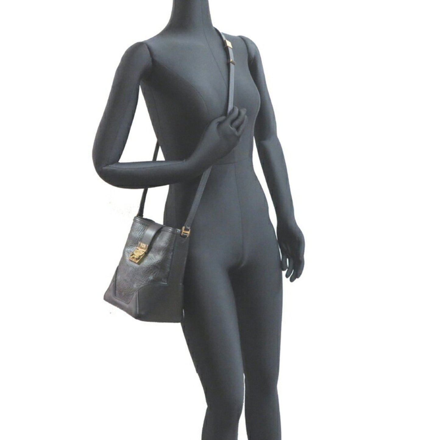 Mcm Black Leather -