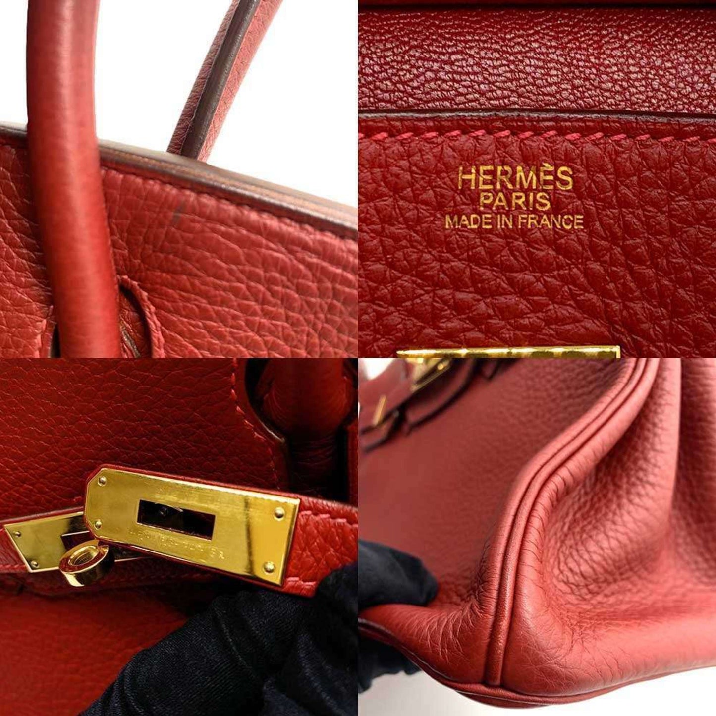 Hermès Red Leather Birkin 30