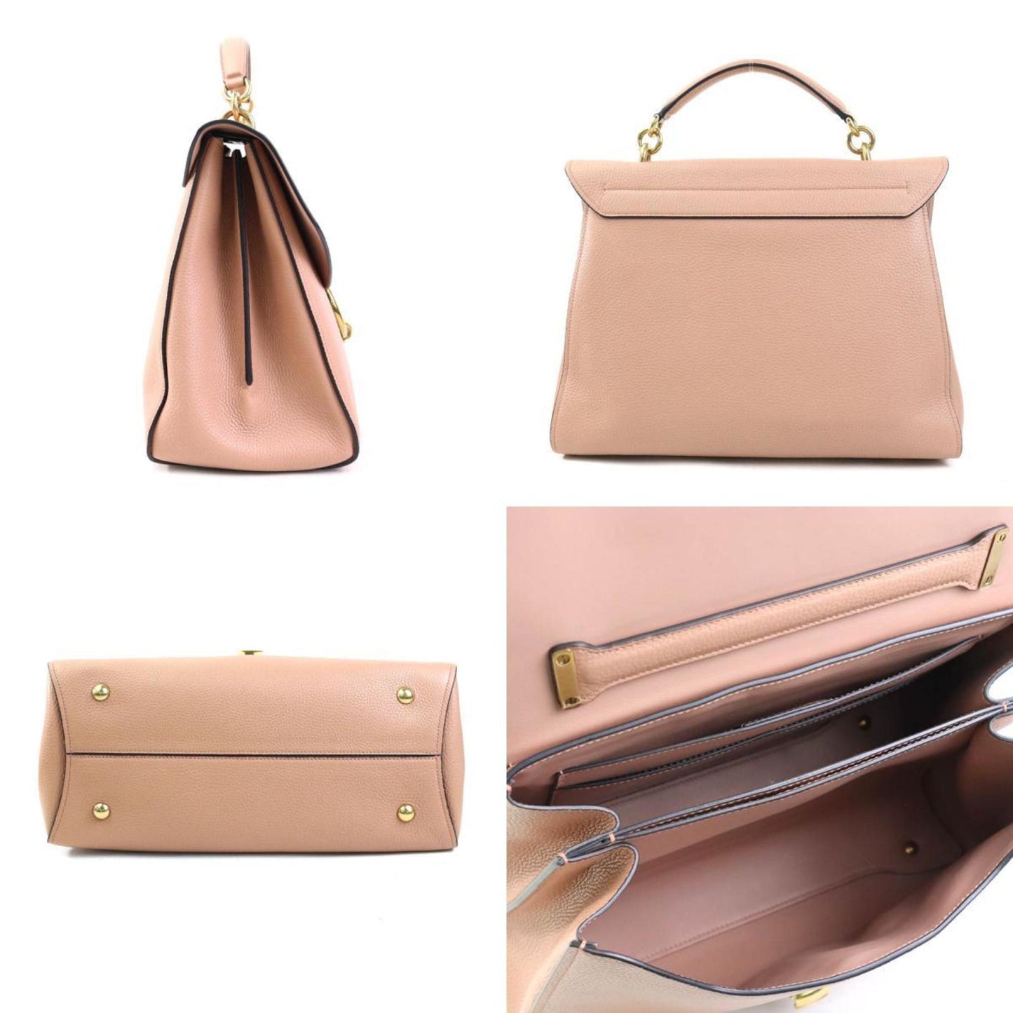 Salvatore Ferragamo Pink Leather Genie