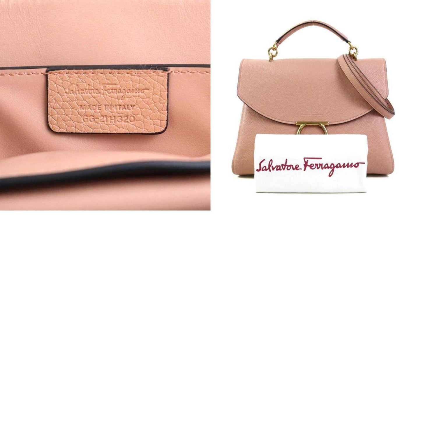 Salvatore Ferragamo Pink Leather Genie