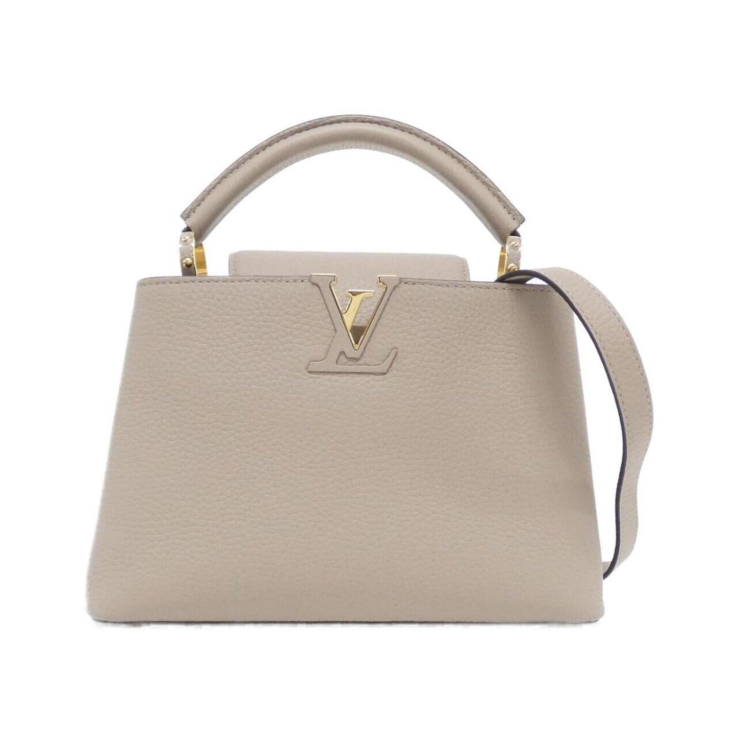 Louis Vuitton Gray Leather Capucines