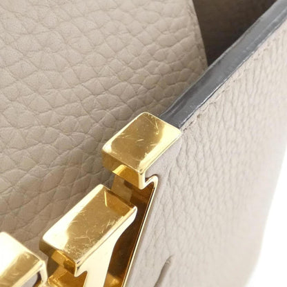 Louis Vuitton Gray Leather Capucines