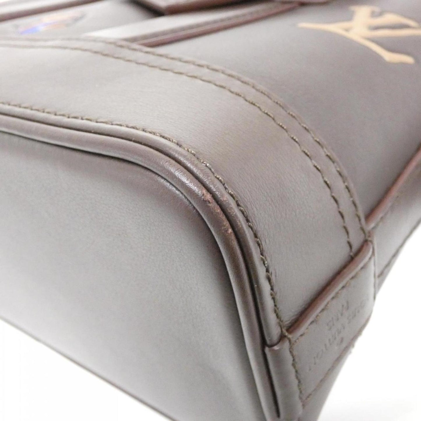 Louis Vuitton Brown Leather Alma