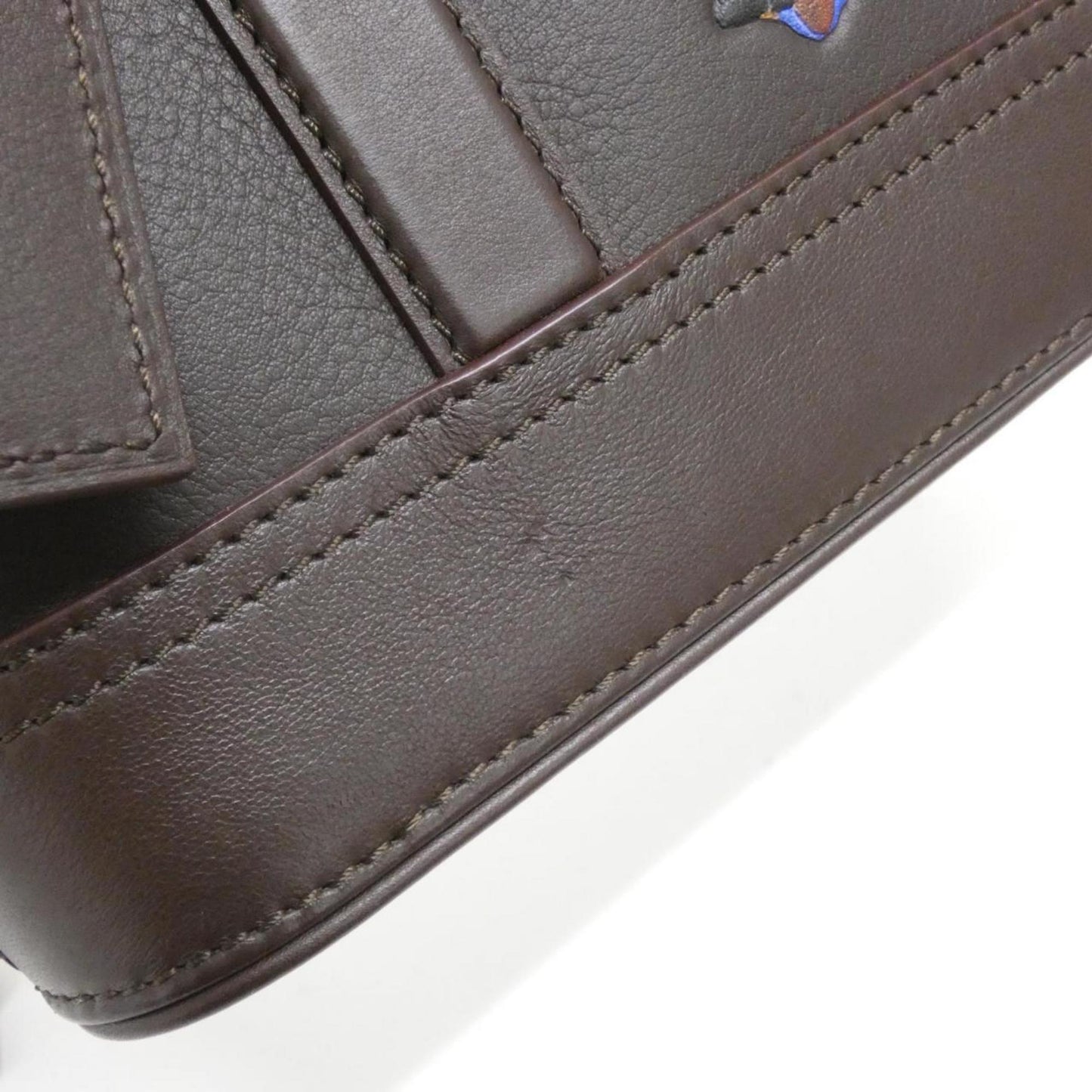 Louis Vuitton Brown Leather Alma