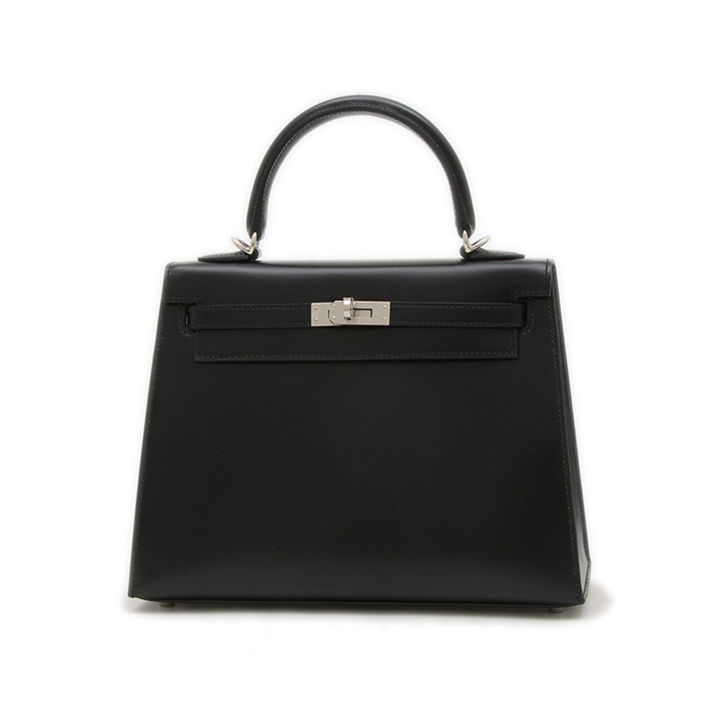 Hermès Black Leather Kelly 25