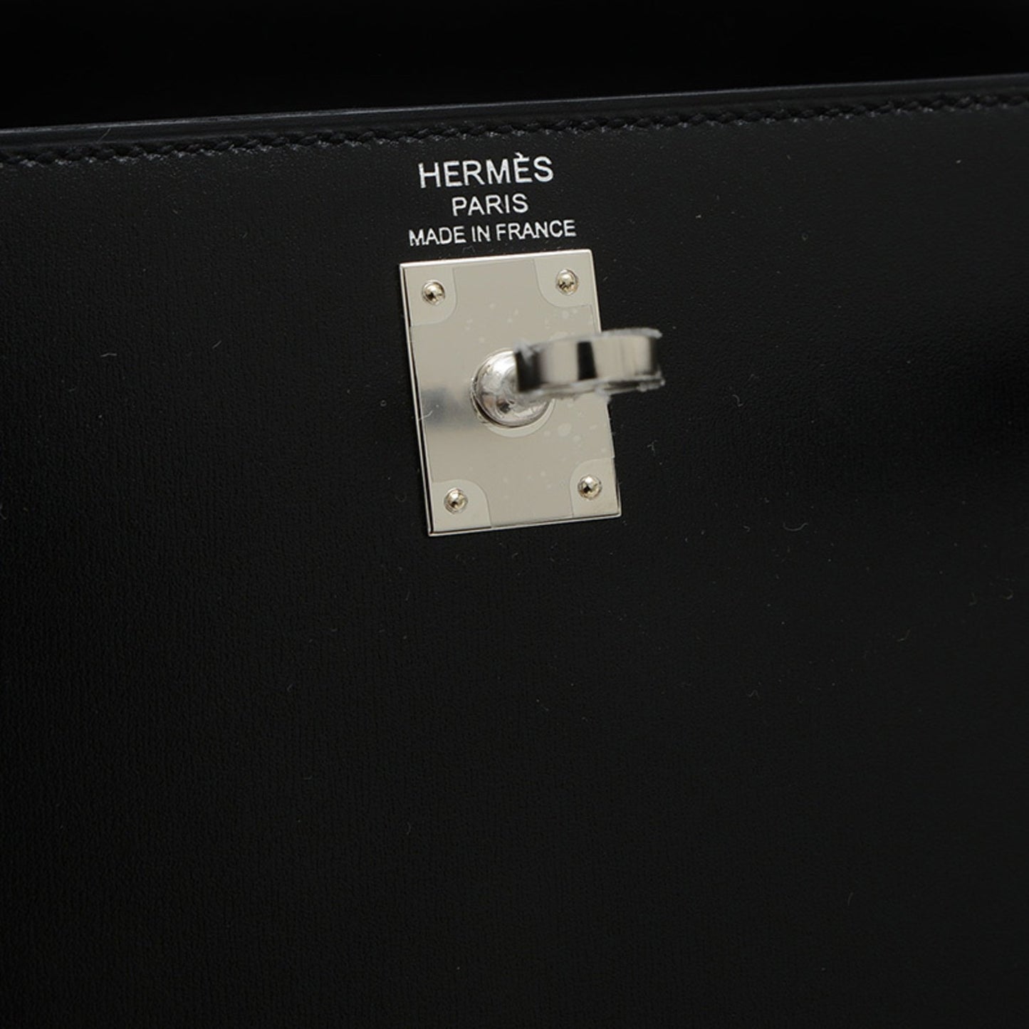 Hermès Black Leather Kelly 25