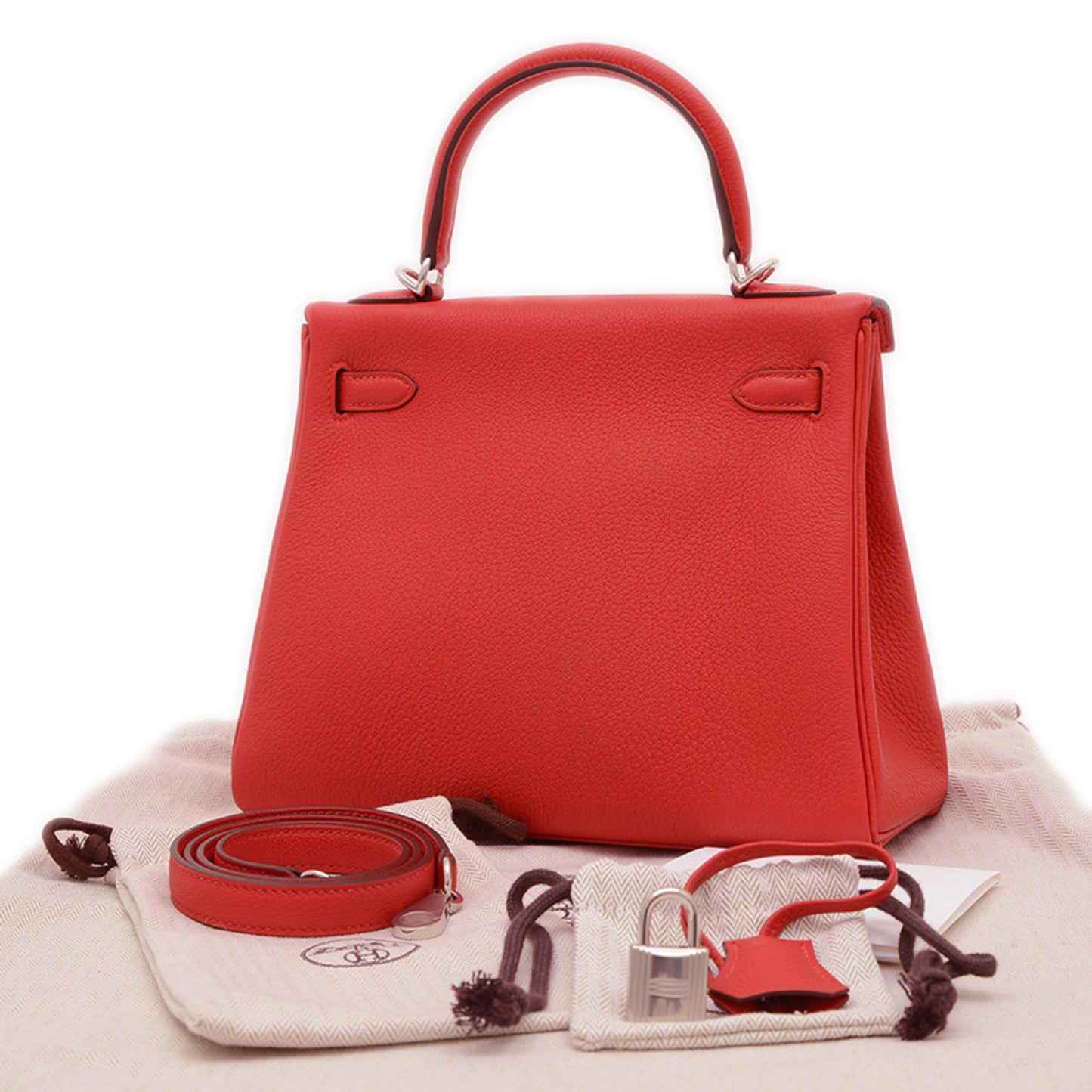 Hermès Red Leather Kelly 25