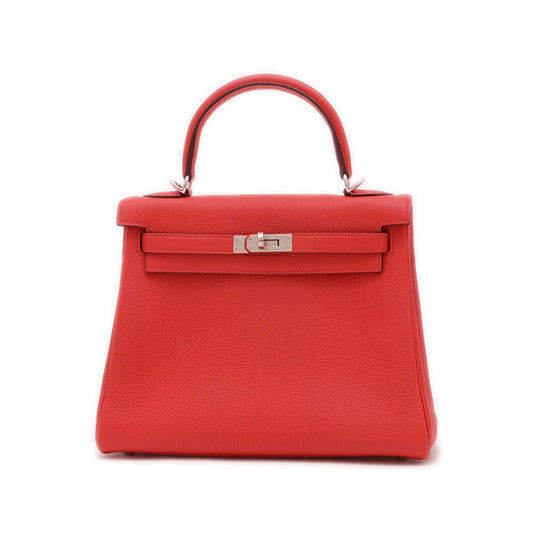 Hermès Red Leather Kelly 25