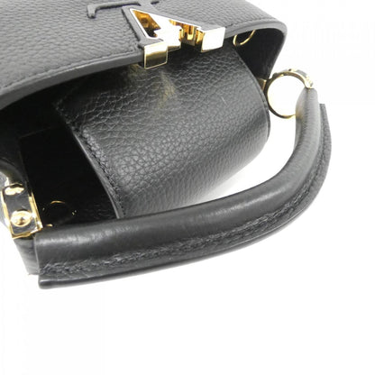 Louis Vuitton Black Leather Capucines Mini
