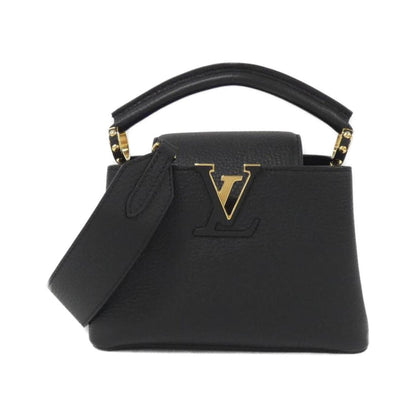 Louis Vuitton Black Leather Capucines Mini