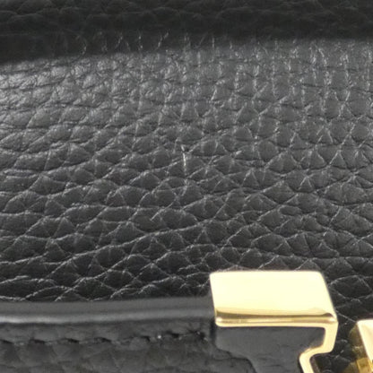 Louis Vuitton Black Leather Capucines Mini