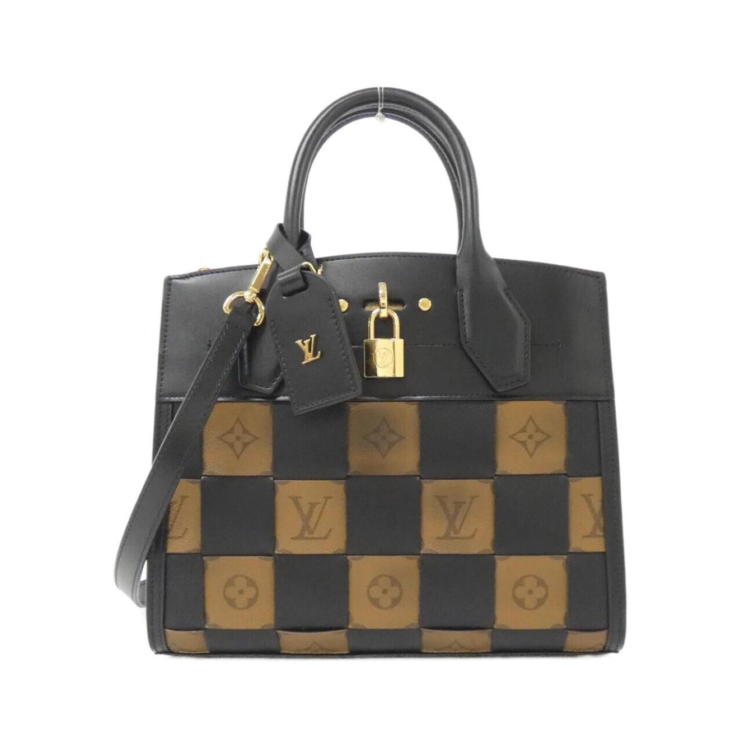 Louis Vuitton Black Leather Steamer