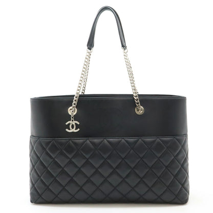Chanel Black Leather Coco Mark