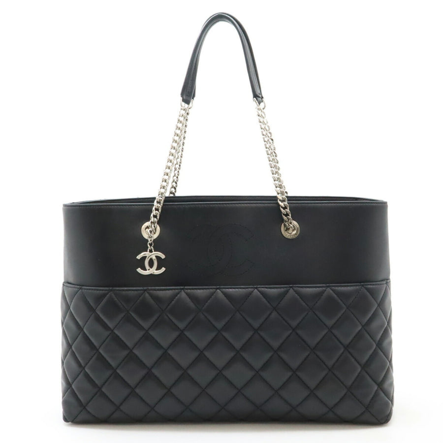 Chanel Black Leather Coco Mark