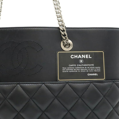 Chanel Black Leather Coco Mark