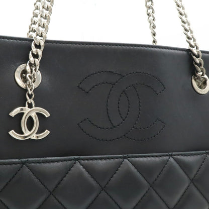 Chanel Black Leather Coco Mark
