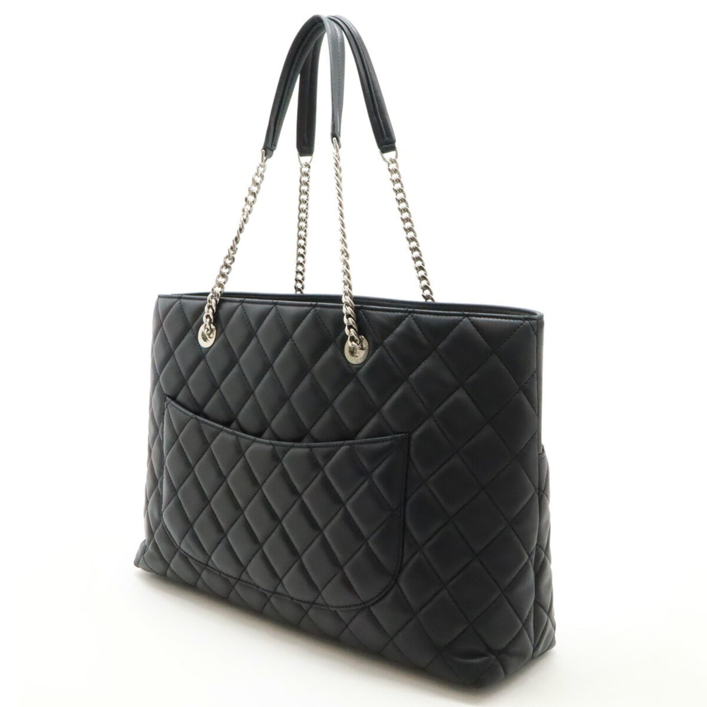 Chanel Black Leather Coco Mark