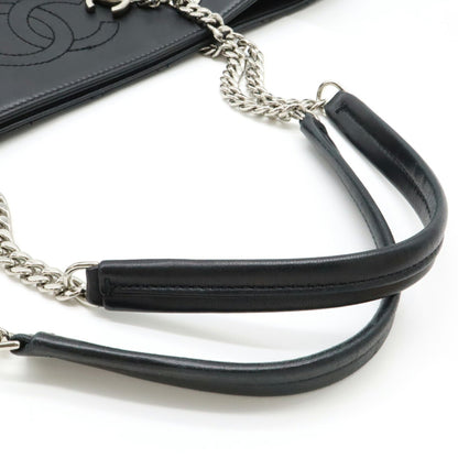 Chanel Black Leather Coco Mark