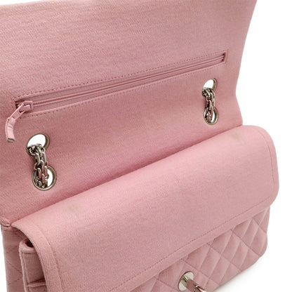 Chanel Pink Cotton Double Flap