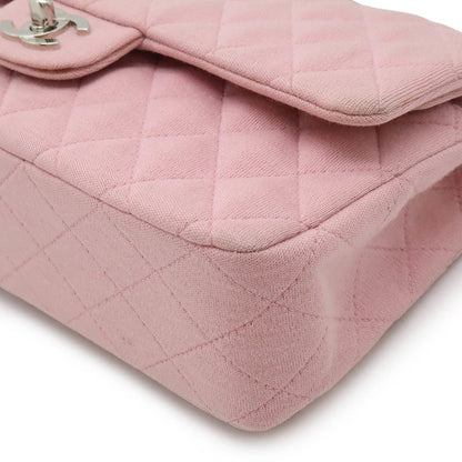 Chanel Pink Cotton Double Flap