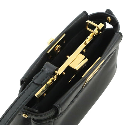 Fendi Black Leather Peekaboo