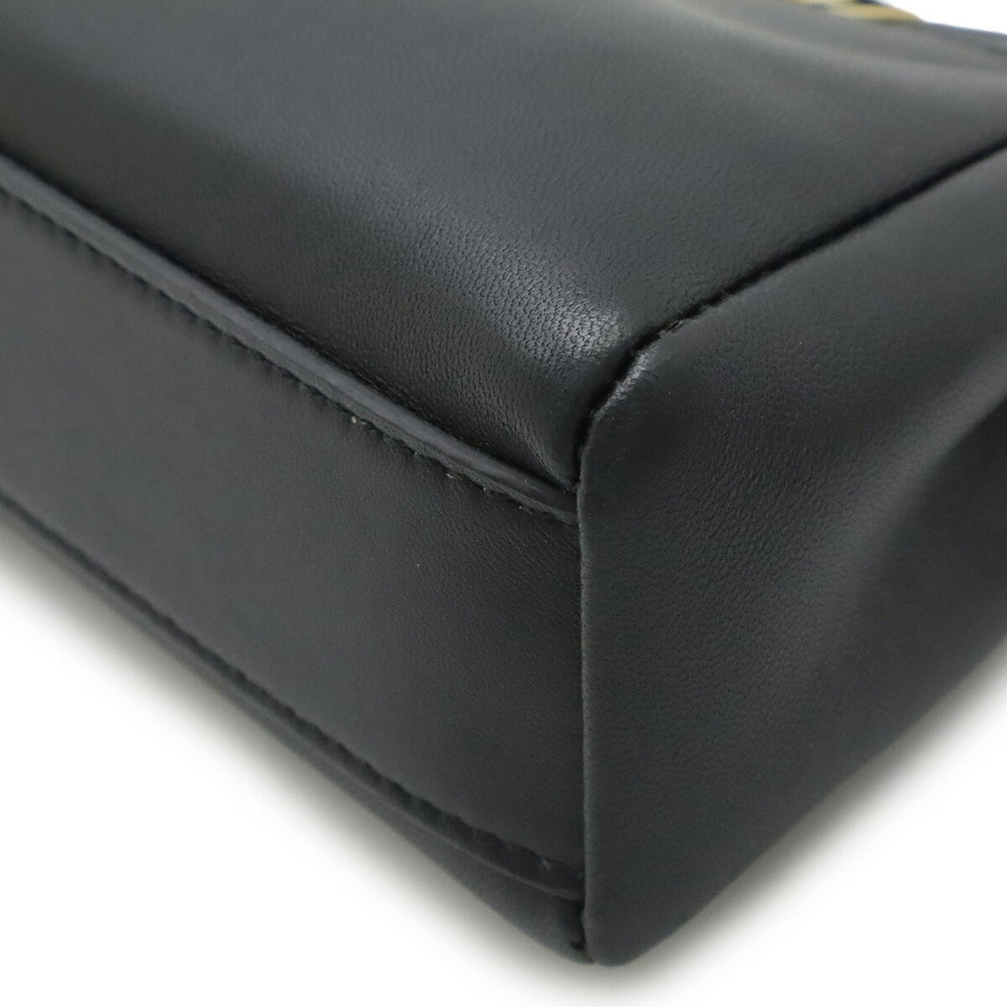 Fendi Black Leather Peekaboo