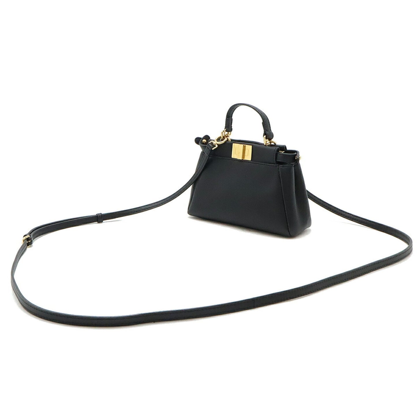 Fendi Black Leather Peekaboo