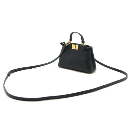 Fendi Black Leather Peekaboo