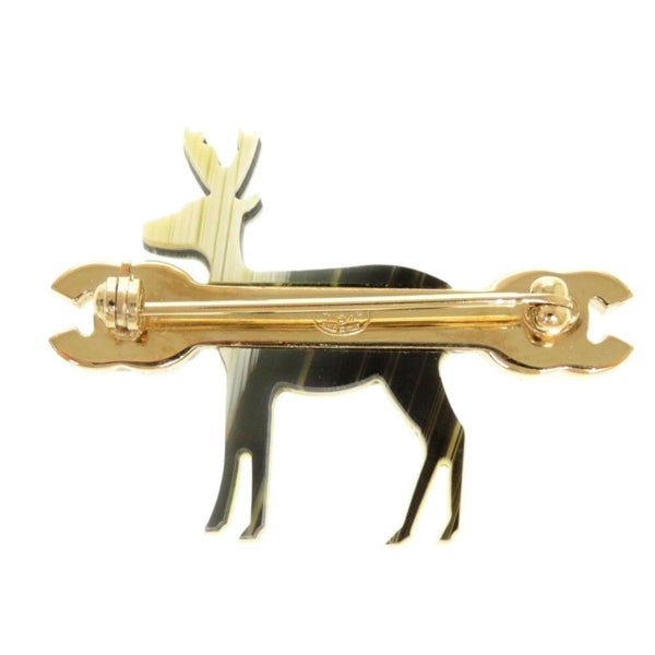 Dior Gold Metal Brooch