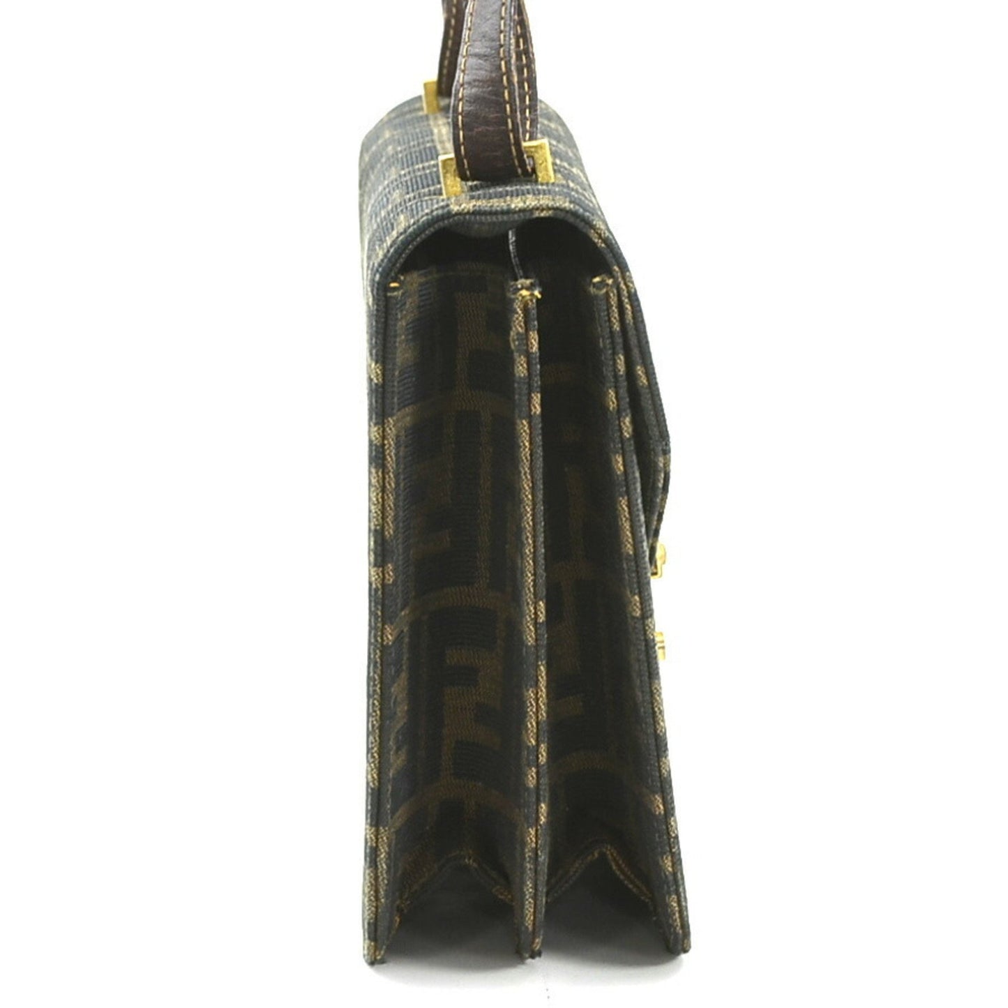 Fendi Brown Canvas Zucca